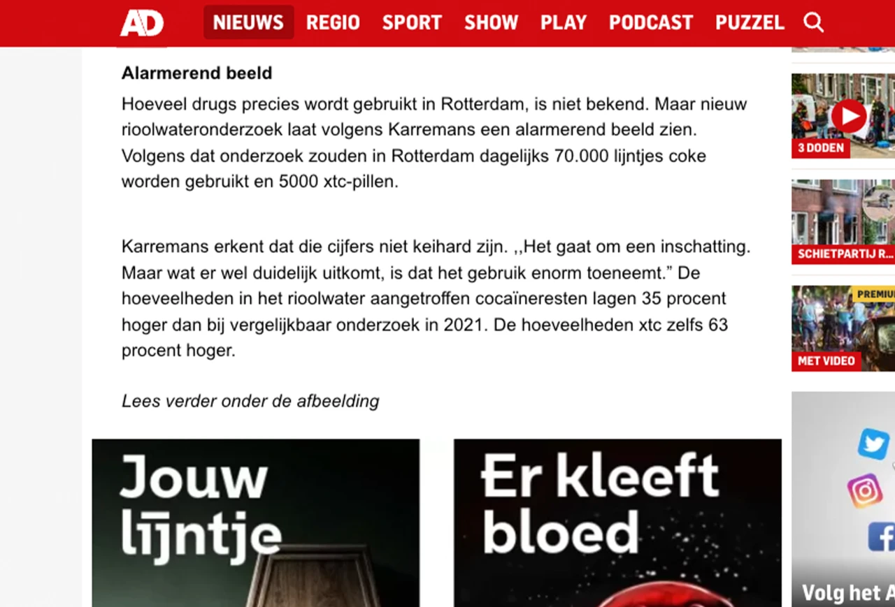 Campagne Drugsaanpak: Er Kleeft Bloed Aan Jouw Pil | 0to9 Values-Driven ...