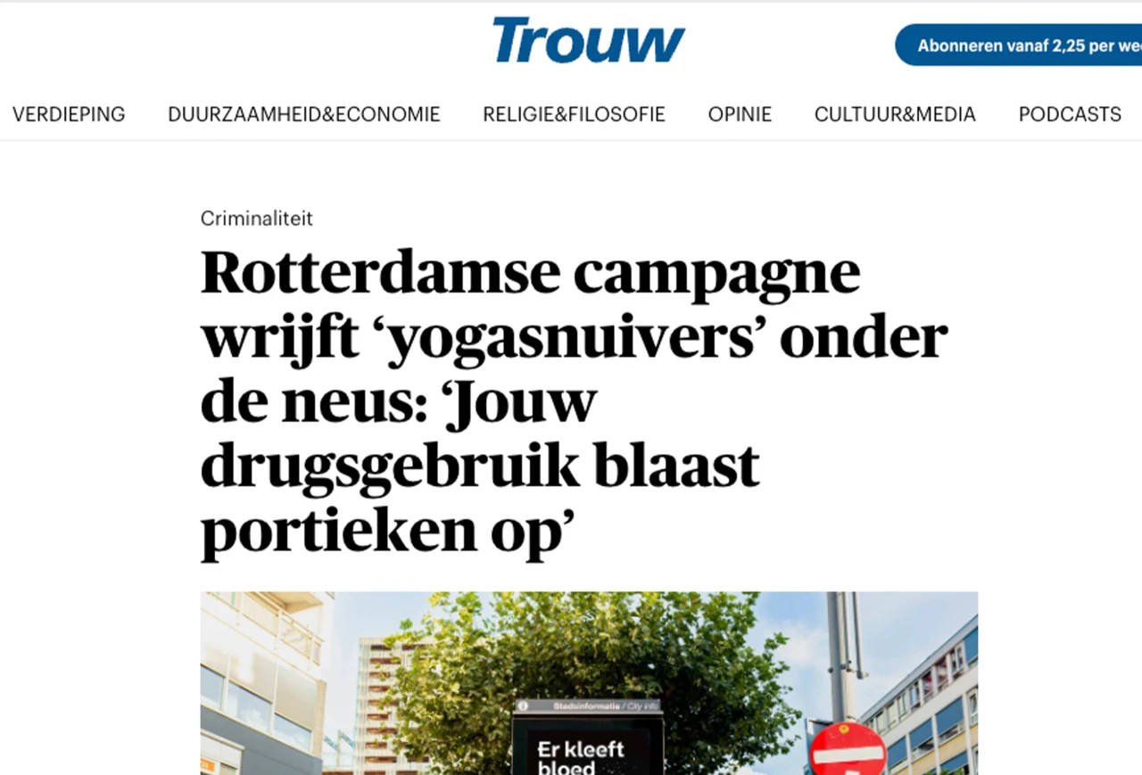 Campagne Drugsaanpak: Er Kleeft Bloed Aan Jouw Pil | 0to9 Values-Driven ...